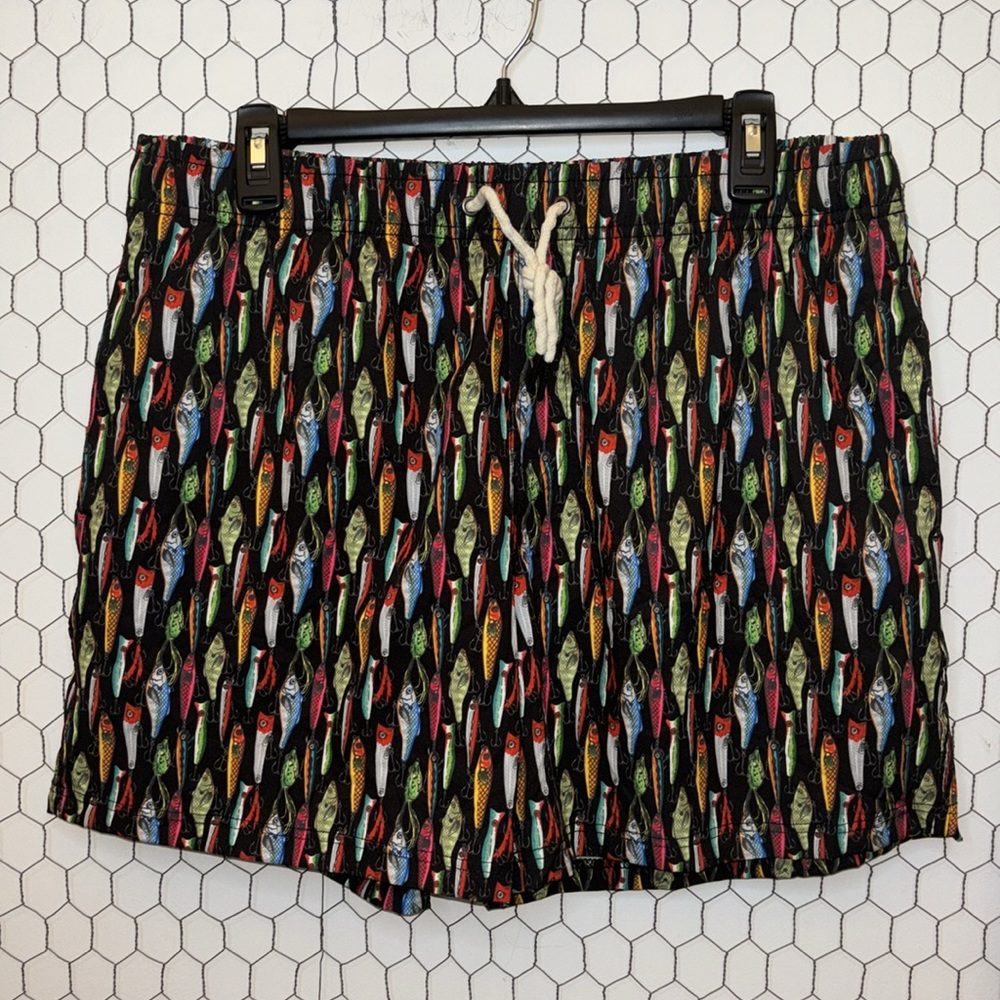 Two Left Feet Fishing Lure Swim Trunks